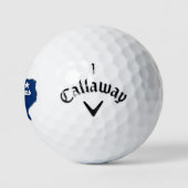Dallas Texas Lone Star State Map Proud Texan Golfballen (Logo)