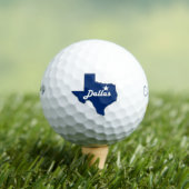Dallas Texas Lone Star State Map Proud Texan Golfballen (Insitu Shirt)