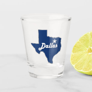 Dallas Texas Lonestar State Map Fun Texan Shot Glas