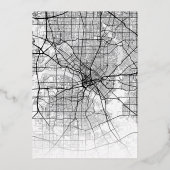 Dallas, Texas Love Locator | Stad thema bruiloft Folie Uitnodiging (Achterkant)