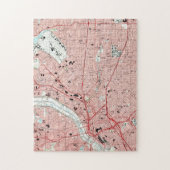 Dallas Texas Map (1995) Legpuzzel (Verticaal)