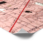 Dallas Texas Map (1995) Poster (Hoek)