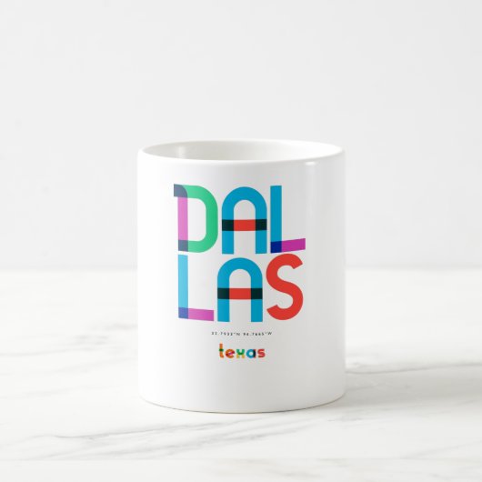 Dallas Texas Mid Century, Pop Art, Koffiemok (Center)