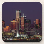 Dallas, Texas night skyline Bier Onderzetter (Voorkant)