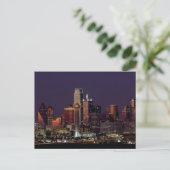 Dallas, Texas night skyline Briefkaart (Staand voorkant)