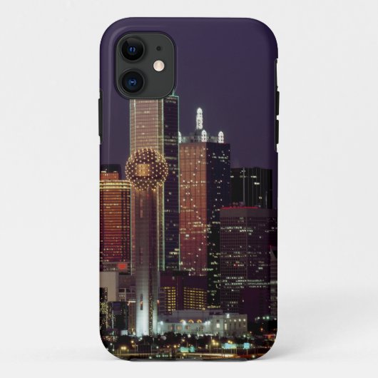 Dallas, Texas night skyline Case-Mate iPhone Case (Achterkant)