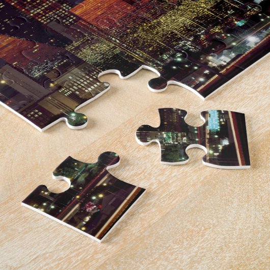 Dallas, Texas night skyline Legpuzzel (Zijkant)