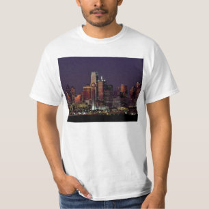 Dallas, Texas night skyline T-shirt