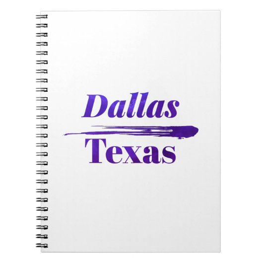 Dallas Texas Notitieboek (Voorkant)
