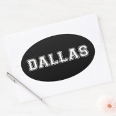 Dallas Texas Ovale Sticker (Envelop)