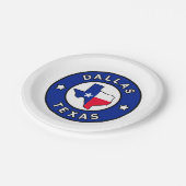 Dallas Texas Papieren Bordje (Gekanteld)