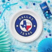 Dallas Texas Papieren Bordje (Feest)