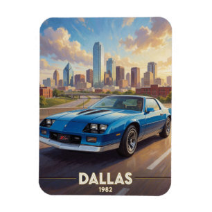 Dallas Texas Prestatie Wegen 1982 Magneet