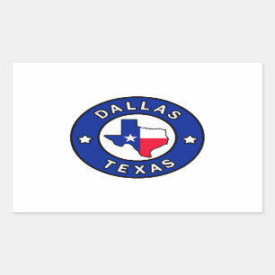 Dallas Texas Rechthoekige Sticker