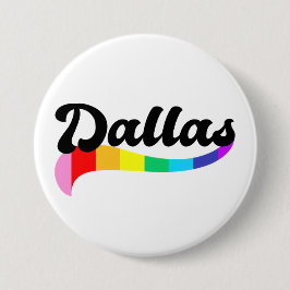 Dallas Texas regenboog gay pride TX LGBTQ rechten Ronde Button 7,6 Cm