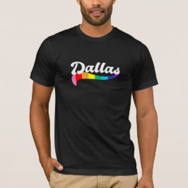 Dallas Texas regenboog homorechten TX LGBTQ rechte T-shirt