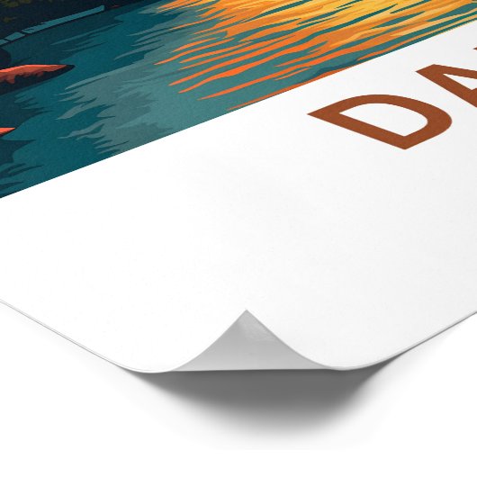 Dallas Texas Reisprint Poster (Hoek)