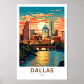 Dallas Texas Reisprint Poster (Voorkant)