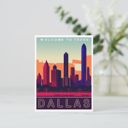 Dallas, Texas, Reizen Briefkaart (Staand voorkant)