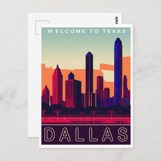 Dallas, Texas, Reizen Briefkaart (Voorkant / Achterkant)