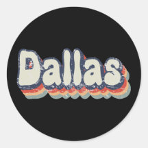 Dallas Texas Retro Vervaaide Tekst Kunst