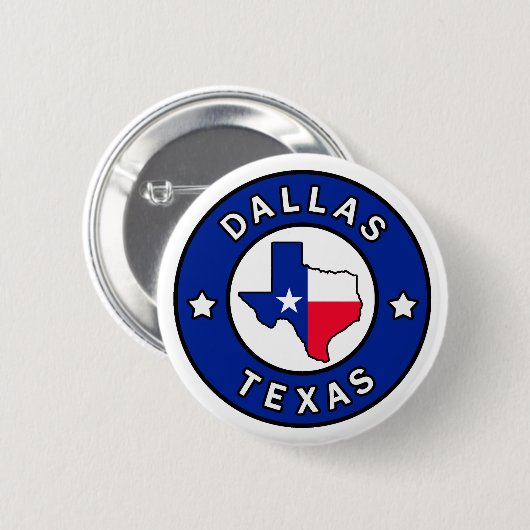 Dallas Texas Ronde Button 5,7 Cm (Voorkant /achterkant)