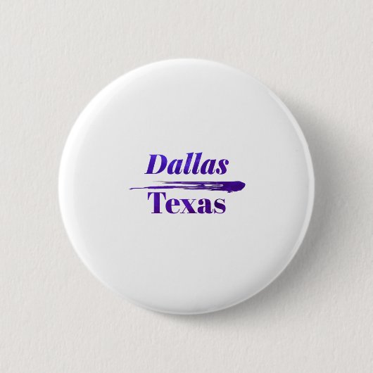 Dallas Texas Ronde Button 5,7 Cm (Voorkant)