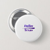 Dallas Texas Ronde Button 5,7 Cm (Voorkant /achterkant)