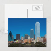 Dallas Texas skyline bij zonsondergang Briefkaart (Voorkant / Achterkant)