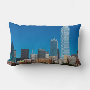 Dallas Texas skyline bij zonsondergang Kussen