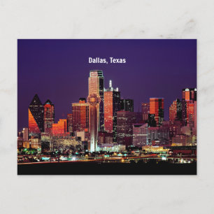 Dallas, Texas Skyline Briefkaart