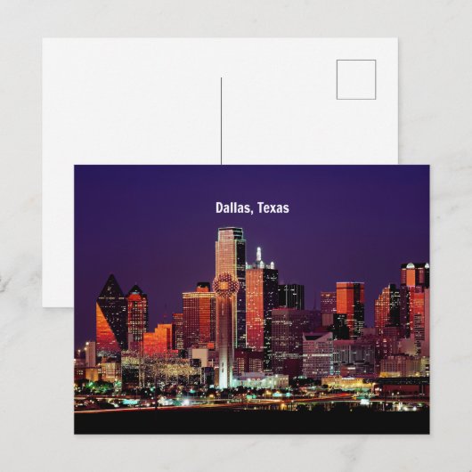 Dallas, Texas Skyline Briefkaart (Voorkant / Achterkant)
