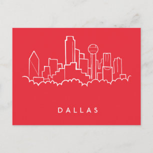 Dallas Texas Skyline Briefkaart