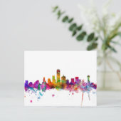 Dallas Texas Skyline Briefkaart (Staand voorkant)
