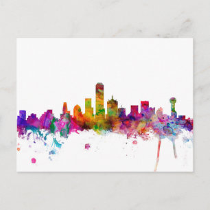 Dallas Texas Skyline Briefkaart