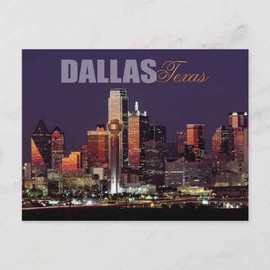 Dallas, Texas skyline Briefkaart (Voorkant)
