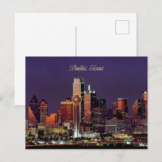 Dallas, Texas skyline Briefkaart (Voorkant / Achterkant)