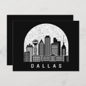Dallas Texas Skyline Briefkaart (Voorkant / Achterkant)
