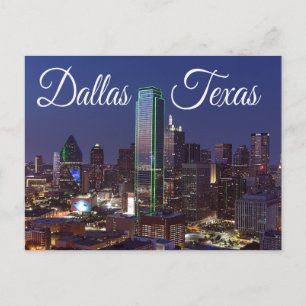 Dallas, Texas Skyline, Briefkaart Verenigde Staten