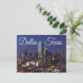Dallas, Texas Skyline, Briefkaart Verenigde Staten (Staand voorkant)