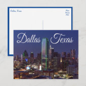 Dallas, Texas Skyline, Briefkaart Verenigde Staten (Voorkant / Achterkant)