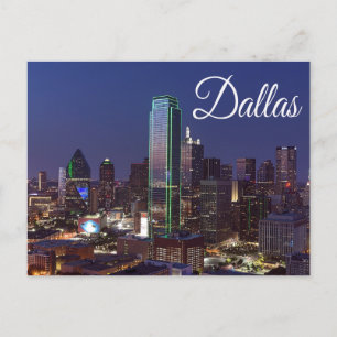 Dallas, Texas Skyline, Briefkaart Verenigde Staten