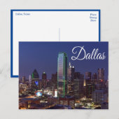 Dallas, Texas Skyline, Briefkaart Verenigde Staten (Voorkant / Achterkant)