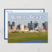 Dallas, Texas Skyline, Briefkaart Verenigde Staten (Voorkant / Achterkant)
