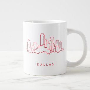 Dallas Texas Skyline Grote Koffiekop