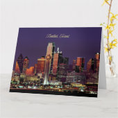 Dallas, Texas skyline Kaart (Gele Bloem)