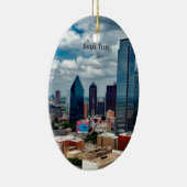 Dallas, Texas skyline Keramisch Ornament (Rechts)