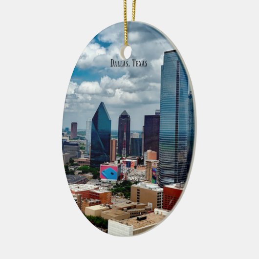 Dallas, Texas skyline Keramisch Ornament (Links)