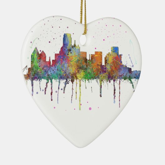 DALLAS, TEXAS SKYLINE KERAMISCH ORNAMENT (Rechts)
