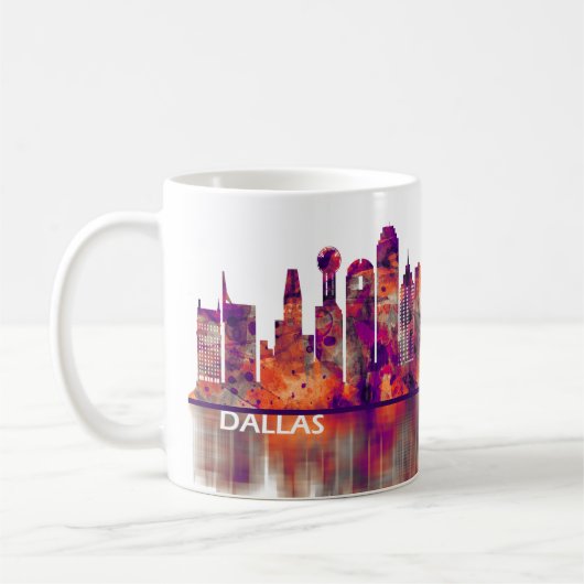 Dallas Texas Skyline Koffiemok (Links)